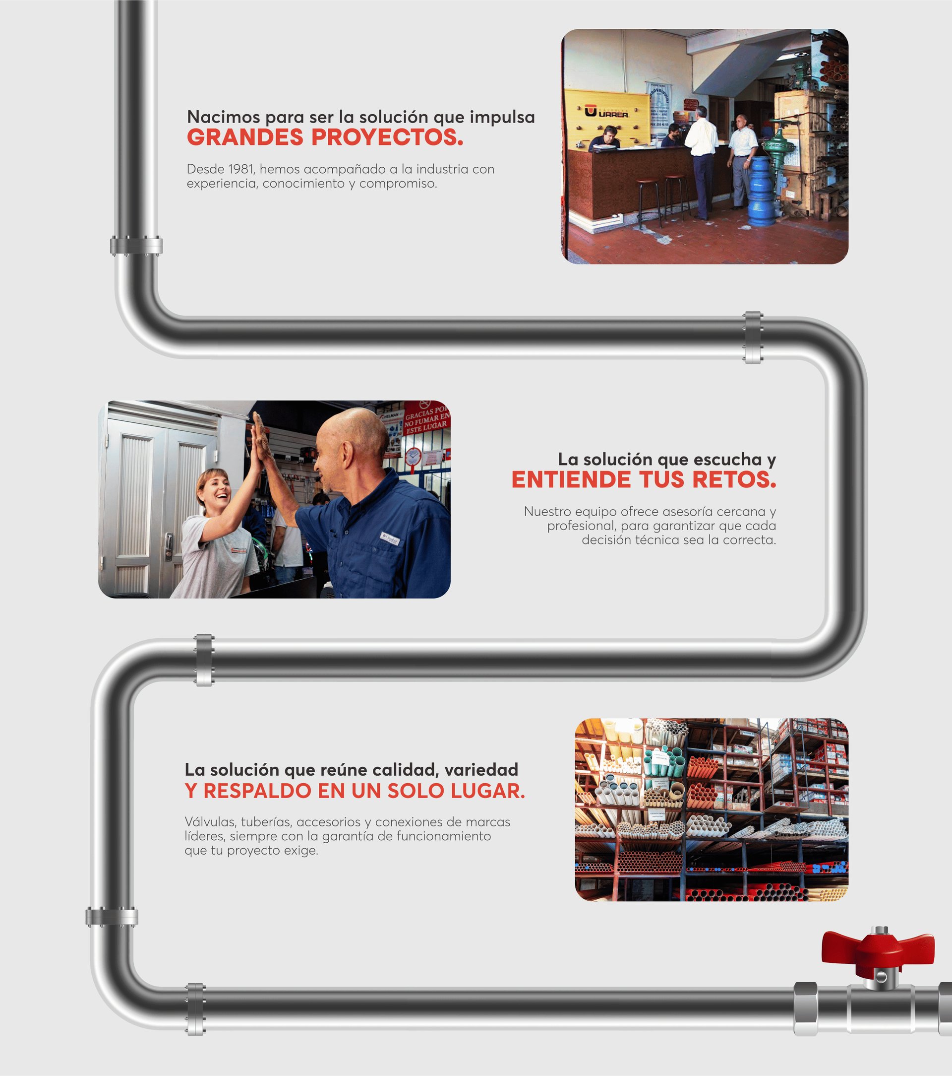 Nacimos para ser la solución que impulsa grandes proyectos. Desde 1981 hemos acompañado a la industria con experiencia, conocimiento y compromiso.